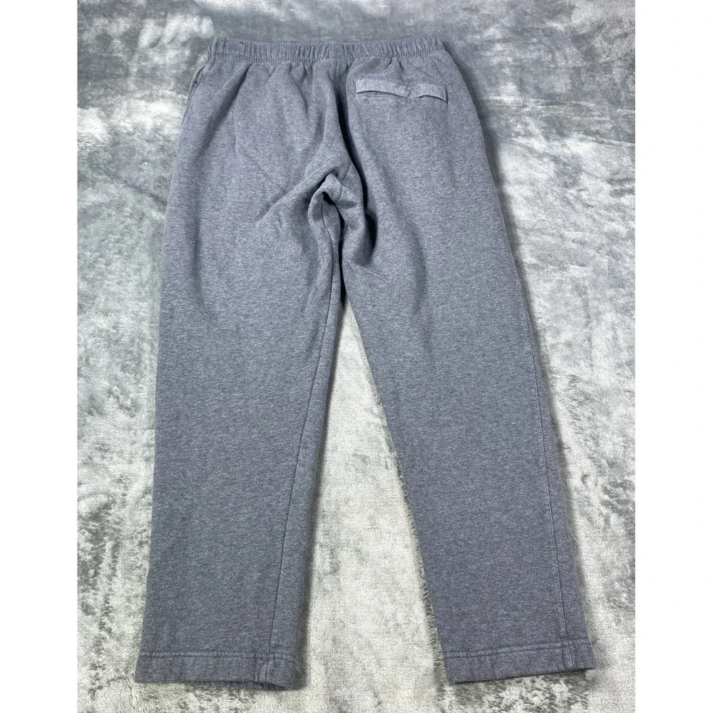 Nike Sweatpants Men Size Medium Pants Gray Fleece Fitness Lounge Drawstring